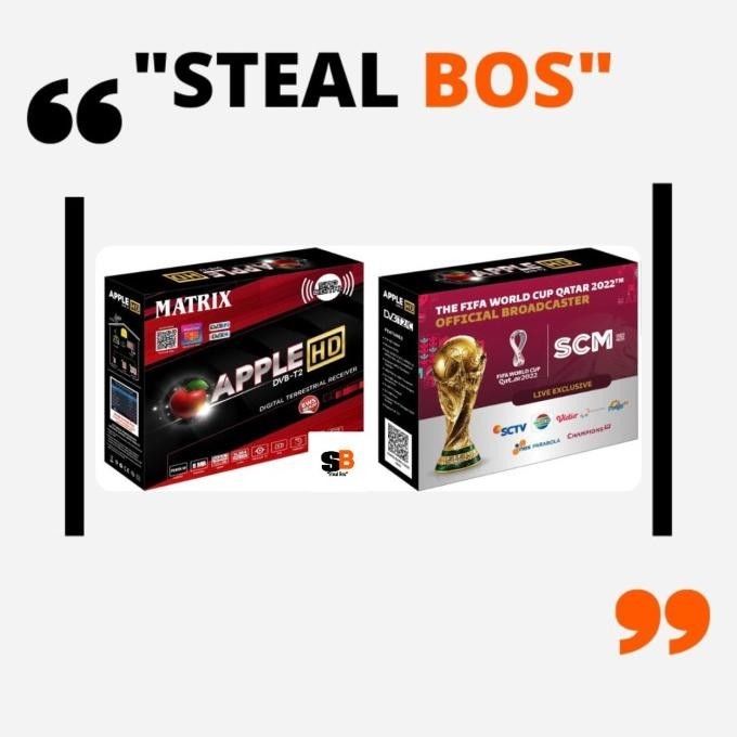 SET TOP BOX MATRIX Apple DVBT-2 STB Antena TV Digital Wifi stb Merah