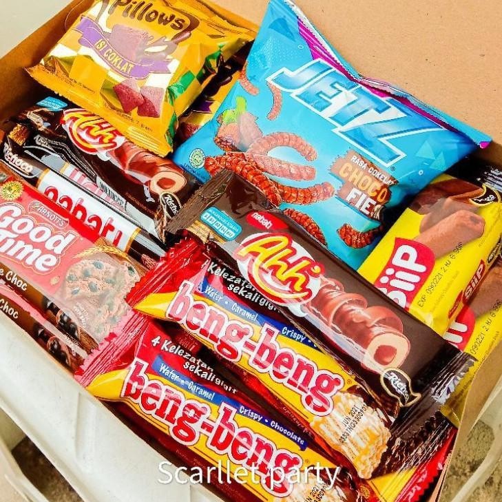 

Berkualitas Paket Snack Hampers Lebaran Ultah Birthday Cemilan Murah Meriah Makanan Wafer Chiki Coklat Snack Box Hampers Kado Hadiah Lebaran Wisuda Buket Idul Fitri Idul Adha Beng-Beng Wafer Chiki Pillows Makanan Kado Anak Ultah Dropship Reseller