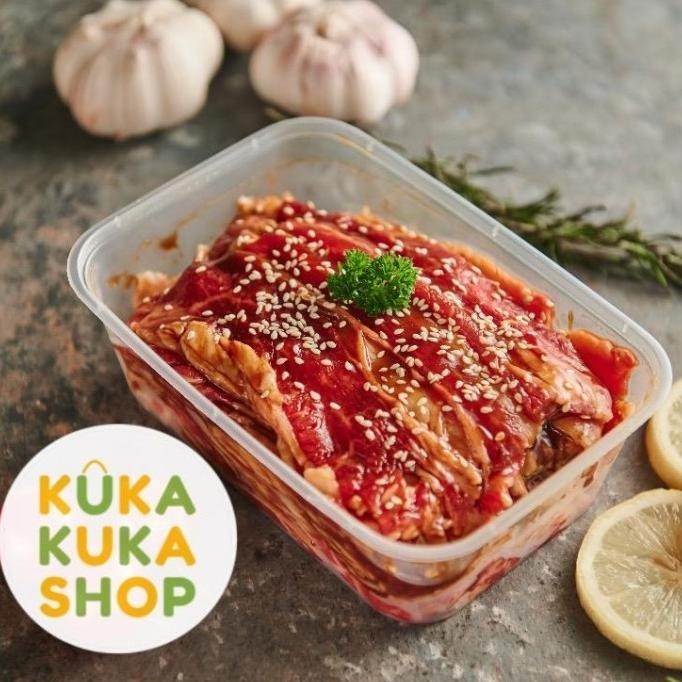 

Daging Sapi Marinasi Bulgogi / Us Shortplate Daging Sapi Bumbu @500gr OS17