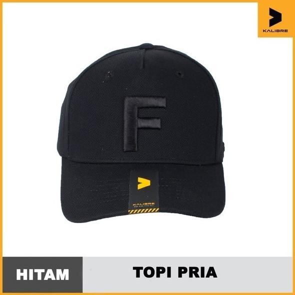 New-Topi Pria- Kalibre Topi Original-Logo Huruf F-Kalibre 991596-Hitam
