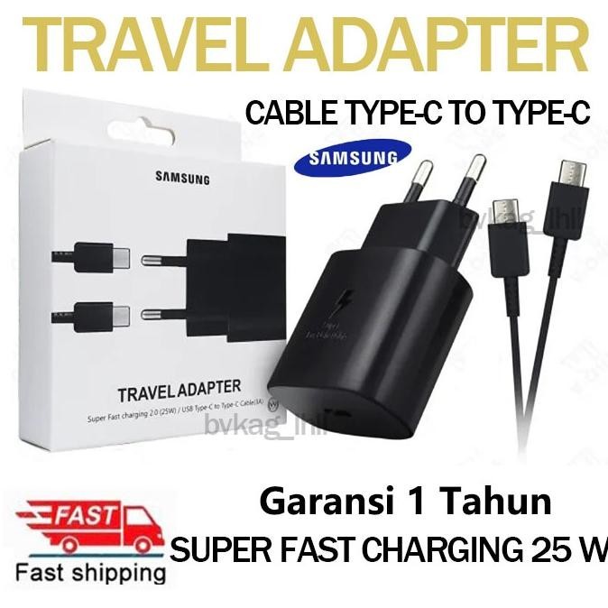 PROMO  Samsung Charger Samsung Type C Original 25W Charger Samsung Original Fast Charging Charger Sa