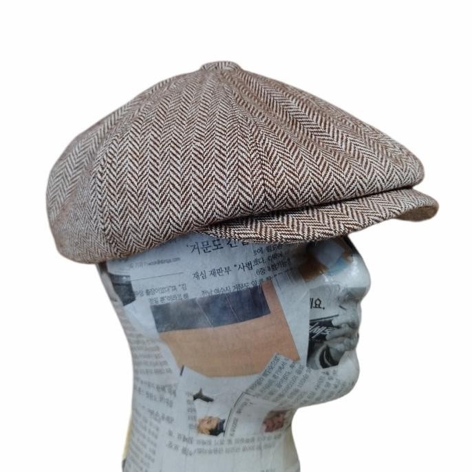 Topi Newsboy Pria Klasik Retro