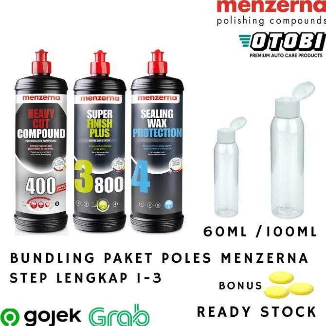 Bundling Paket Poles Menzerna Repack 3 Step 400 3800 Sealing Wax