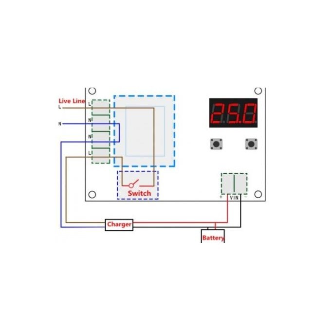 Xh-M602 Xh M602 Modul Charger Otomatis Cut Off Aki Baterai