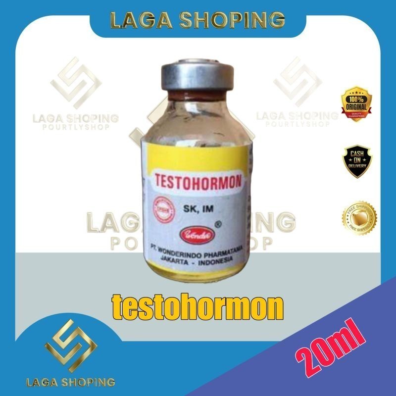 Testohormon 20ml vitamin peningkat hormon ayam kucing burung semua hewan lain wonder Lampam ID