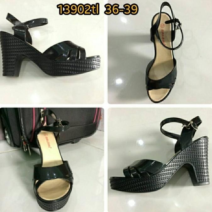 13902 Jelly Shoes Bara Bara Sepatu Wedges Munafie Sepatu Wanita