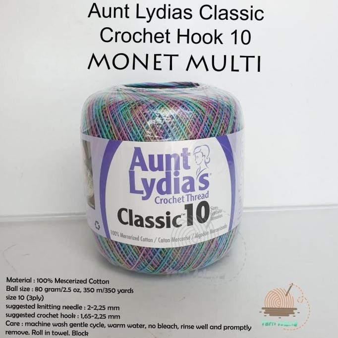 Benang Rajut Aunt Lydia monet multi