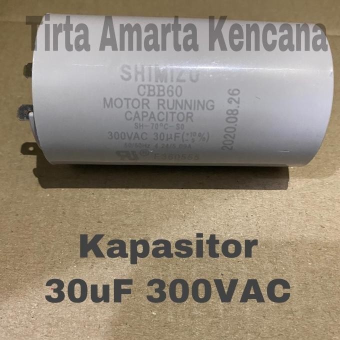 Kapasitor pompa air 30uf Shimizu / Capasitor 30uf Shimizu