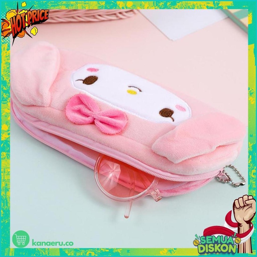 

(Krmi) Tempat Pensil Bulu Sanrio Terbaru - Pouch Bulu Cinnamorol Melody Kuromi