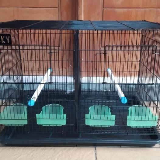 Sangkar Kandang Besi Sekat Burung Lipat Merk Sweet