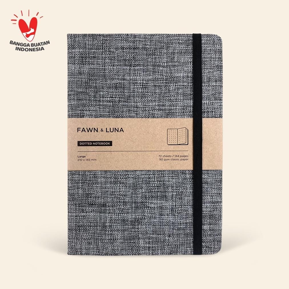 

BACK TO SCHOOL FAWN & LUNA - TARTAN GREY - NOTEBOOK LARGE A5 - BUKU JURNAL/AGENDA/DIARY/CATATAN