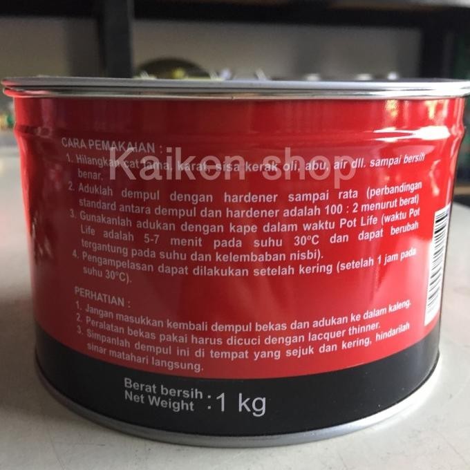 Dempul Sanpolac 1 Kg / Dempul Mobil Dempul Besi + Hardener