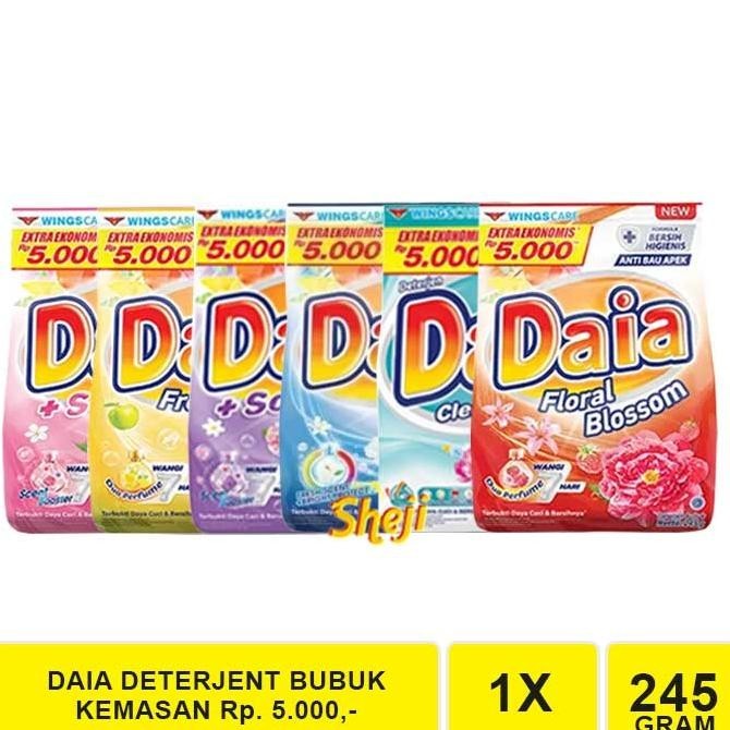 

DAIA DETERJEN BUBUK 245 GRAM /A508