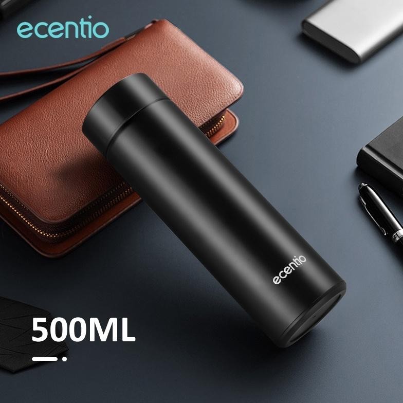 Original Ecentio Termos Air Panas 304 stainless Vacuum Flask Botol 500ml Led Display /Tumbler cerdas
