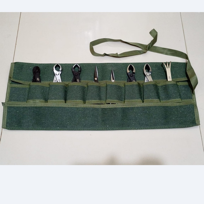 TERPERCAYA tas alat bonsai gulung maxwam alat bonsai set tools