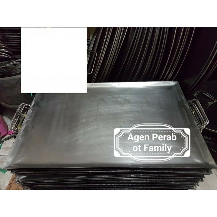 Wajan Persegi Plat Besi/ Panggangan Roti Bakar 60 X 40Cm