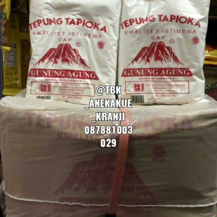 

Tepung Tapioka 1 Dus/500 Grx20 Pc/Sagu Gunung Via Gojek Only