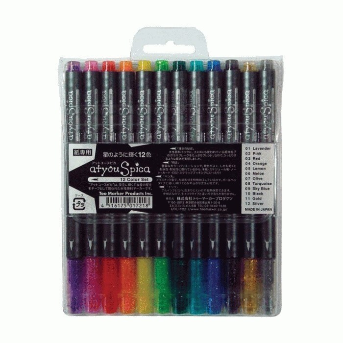

atyou Spica Glitter Pens Set 12 pcs