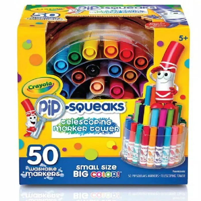 

Pip-Squeaks Telescoping Tower Washable Marker - 50 Color