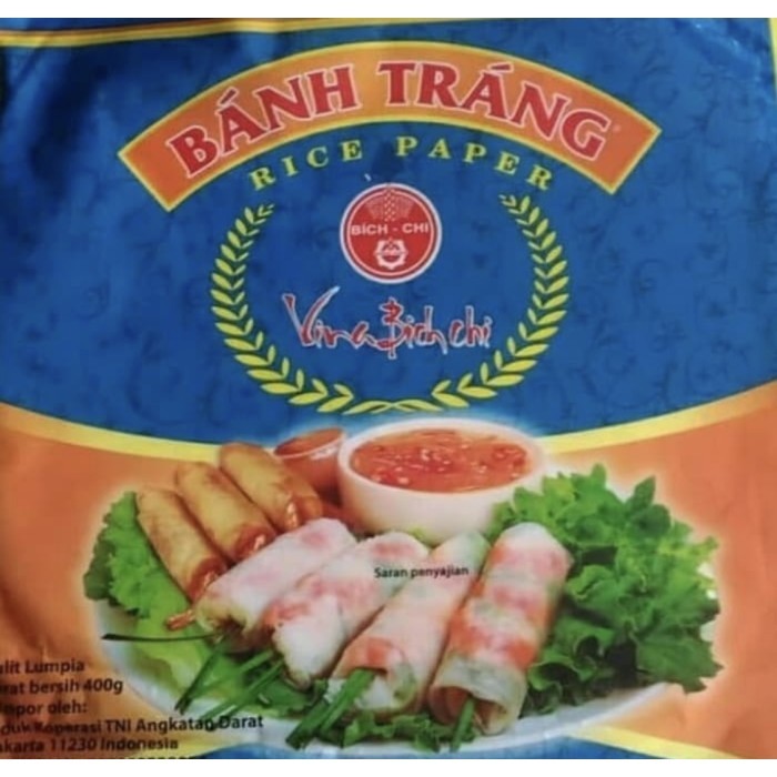 

KULIT LUMPIA VIETNAM BANH TRANG BICH CHI RICE PAPER 400GR