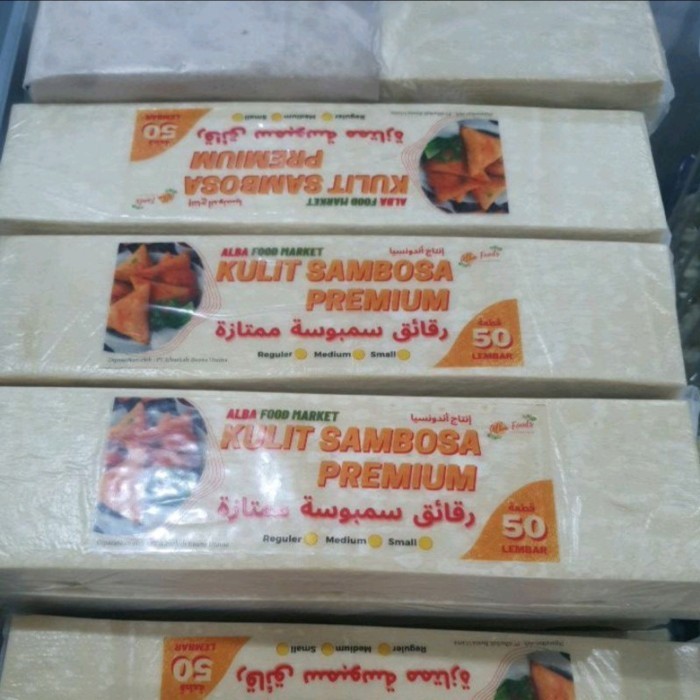 

KULIT SAMBOSA PREMIUM ALBA FOOD MARKET 50 LEMBAR