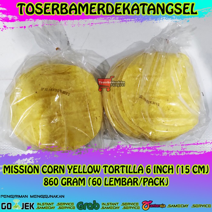 

MISSION CORN TORTILLA 6' KULIT TORTILA KEBAB WRAP FROZEN 15 CM/60 PCS