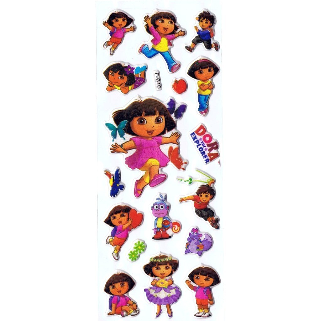 

SK392 Stiker Sticker Timbul Set Strip Aneka Gambar Kartun Dora Explore