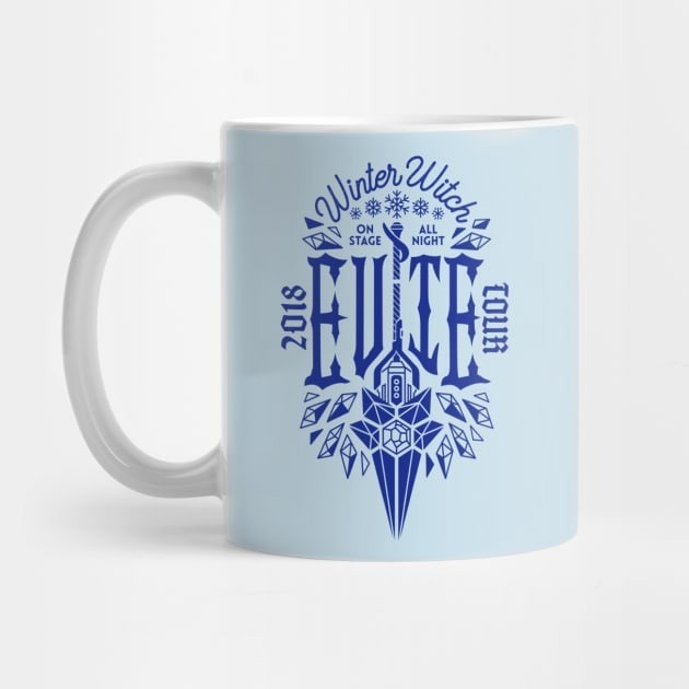 Mug Kopi Logo Juara Paladins Evie (gelap). Evie (dark) Paladins Champion Logo Coffee Mug