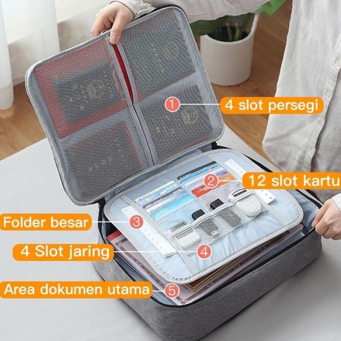 

Tas Dokumen Koper Tempat Penyimpanan Sertifikat Berkas Storage Bag