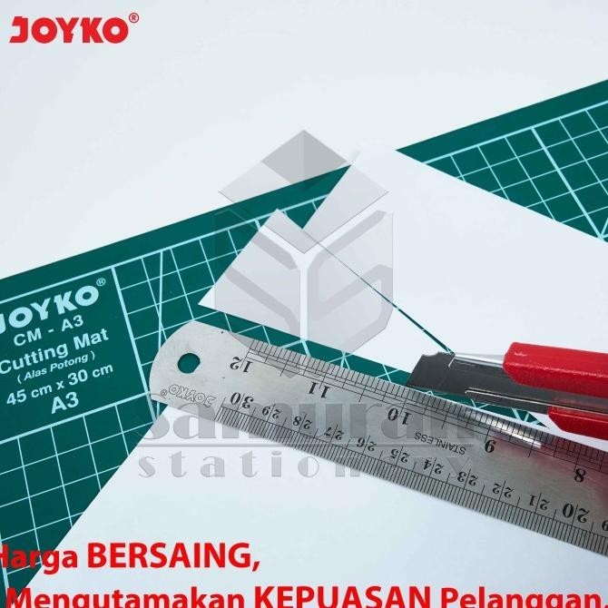 

Cutting Mat Joyko Ukuran A3 / Alas Potong Kertas / Cutter Hijau CM-A3