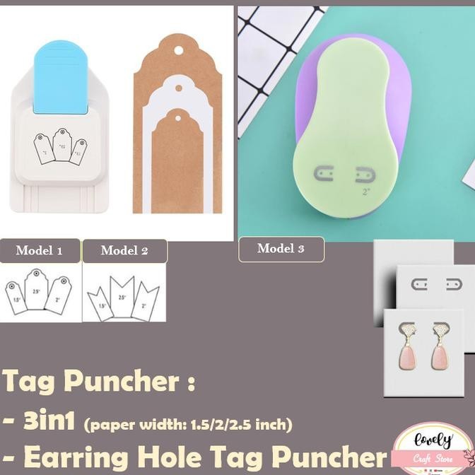 

Hang Tag, gift tag, Hang Tag Puncher 3in1 label, Pembolong kertas