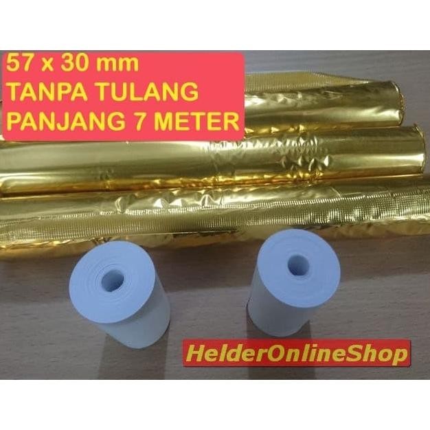 

kertas thermal 57 x 30 Coreless PANJANG 40 pcs (1kg)