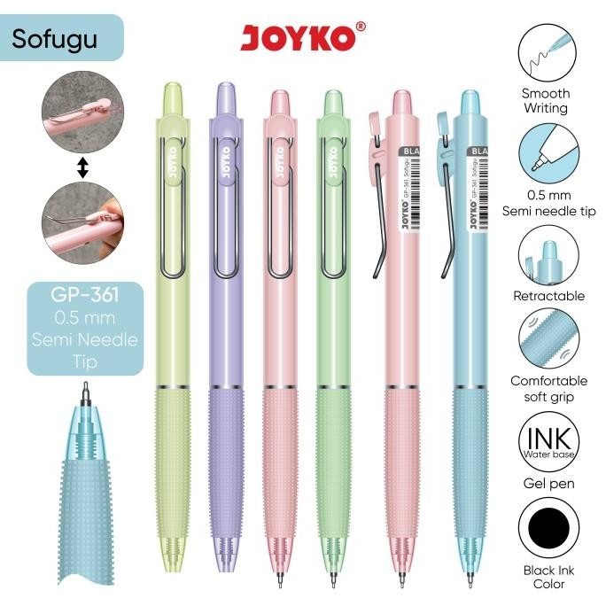 

Gel Pen Pulpen Pena Joyko GP-361 Sofugu Gel 0.5 mm
