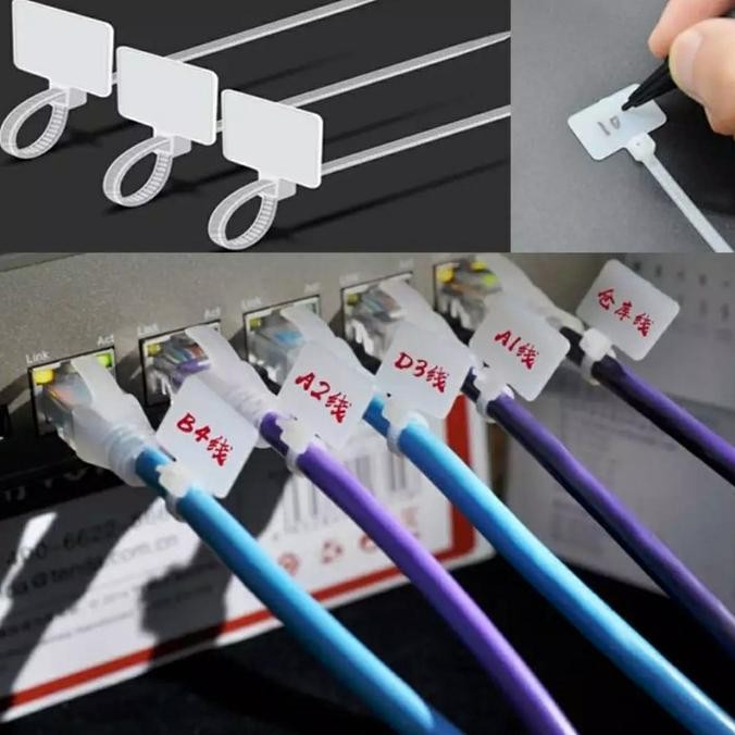 

Kabel Ties dengan Marker Penanda atau Label