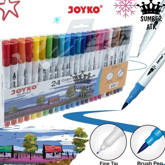 

Color Brush Pen Pena Kuas Warna Joyko CLP-07 24 Warna Color