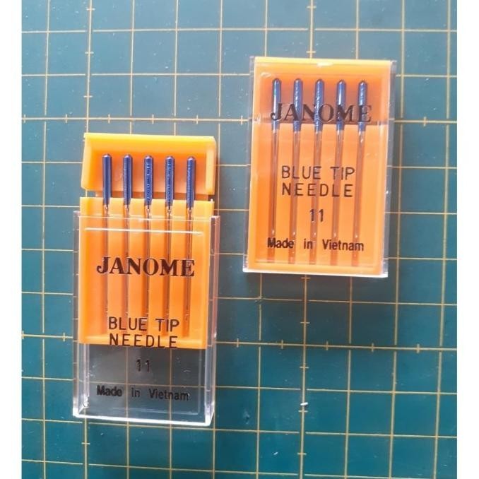 Jarum Jahit Kaos JANOME (BLUE TIP) Mesin Jahit Portable
