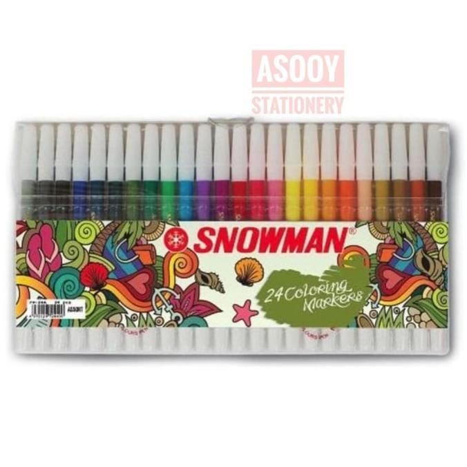 

Spidol 24 warna SNOWMAN