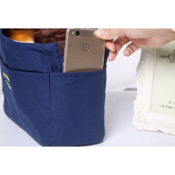 Korean Dual Bag in Bag Organizer , Tas dalam Tas / Tas Canvas Travel M