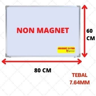 

PAPAN TULIS / WHITE BOARD GANTUNG NON MAGNET 80X60 白板