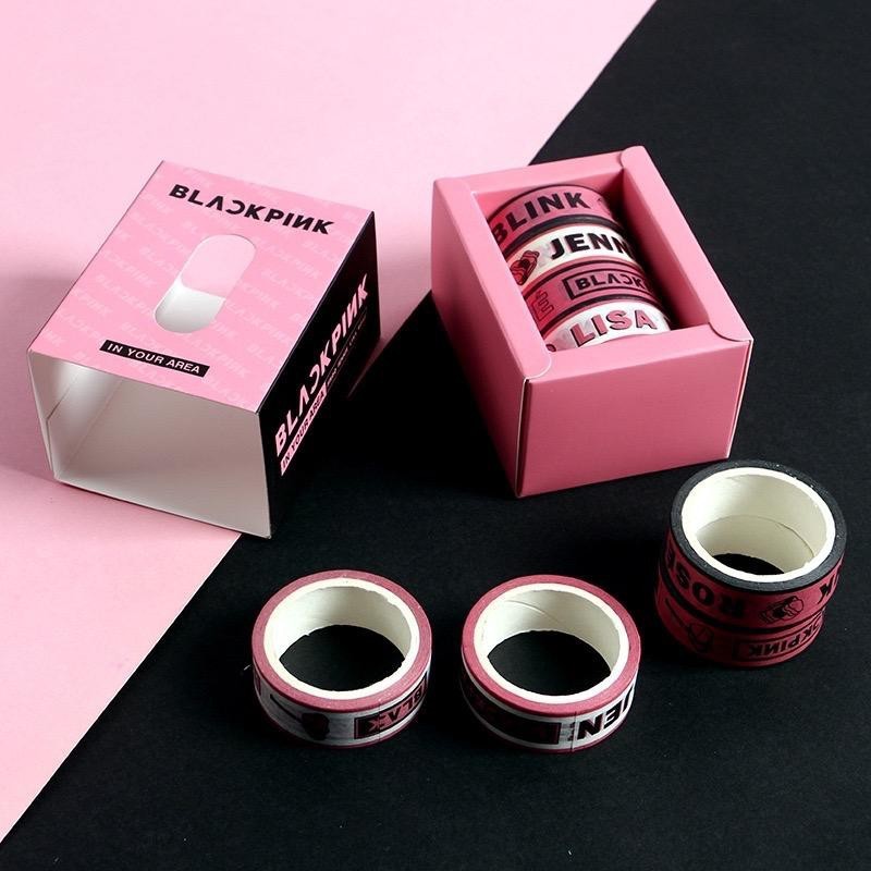 

WASHI TAPE BLACKPINK JENNIE/ROSE/JISOO/LISA PCS 胶带(纸）