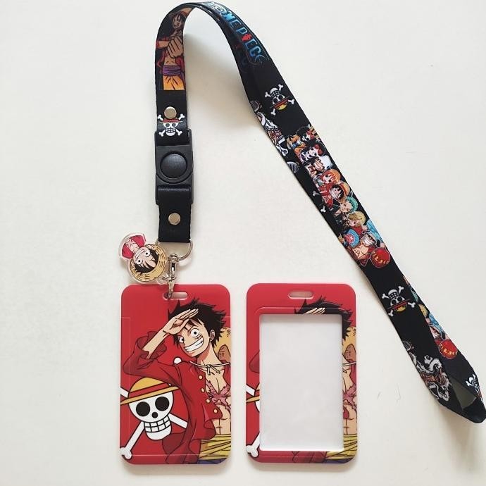 

ID Card Holder Name Tag Lanyard / Kalung Wadah Kartu Anime One Piece 2