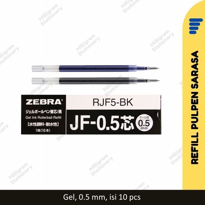 

Refill Pulpen Zebra Sarasa RJF5/ Tinta Isi Ulang Ballpoint 0.5 mm
