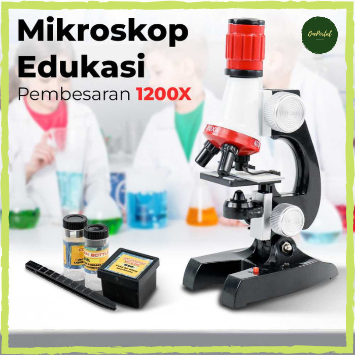 

Mikroskop Edukasi Anak Kaca Pembesar Magnification Microscope 1200X