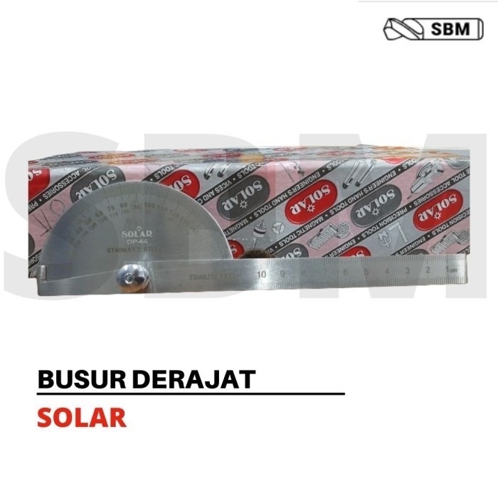

BUSUR DERAJAT / DEGREE PROTACTOR / PENGGARIS SUDUT DERAJAT MERK SOLAR