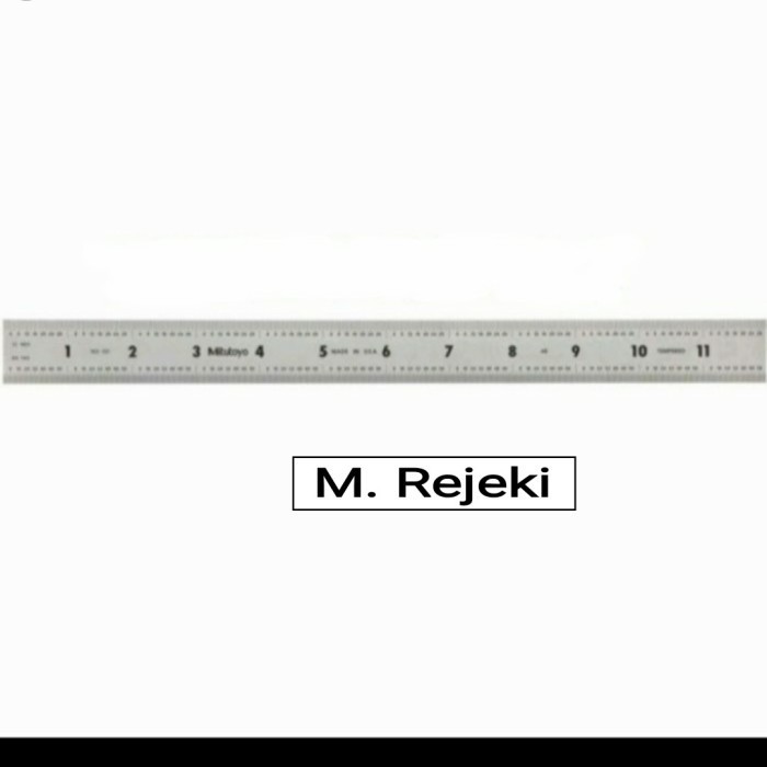 

Penggaris Mitutoyo 60 cm 182-165 Stainless Steel Ruler Rulers 24 in
