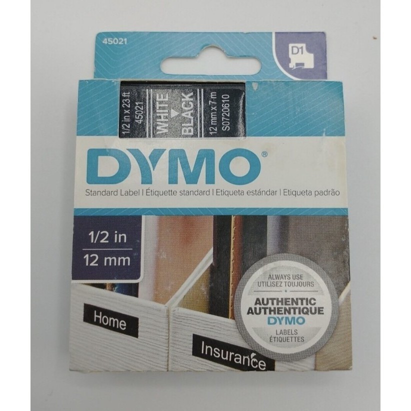 

DYMO Standard D1 45021 Label Maker Tape White/Black Manager 160