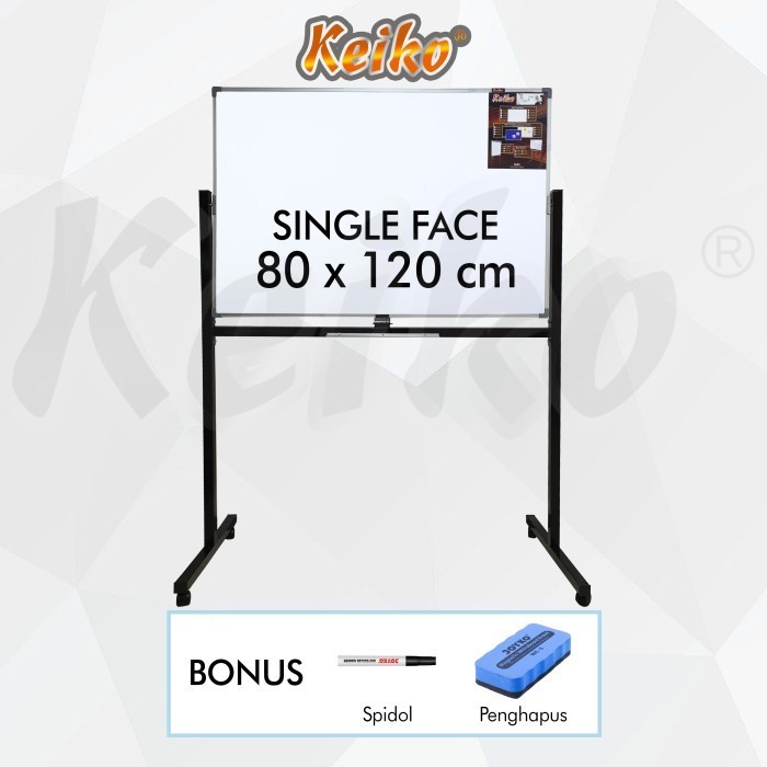 

Papan Tulis Whiteard Standing Single Face Keiko 80 x 120 cm
