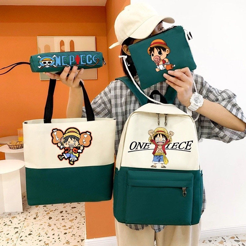 

Anime One Piece Ransel Tempat Pensil Tas Selempang Tas Bahu Hadiah Pelajar Alat Tulis