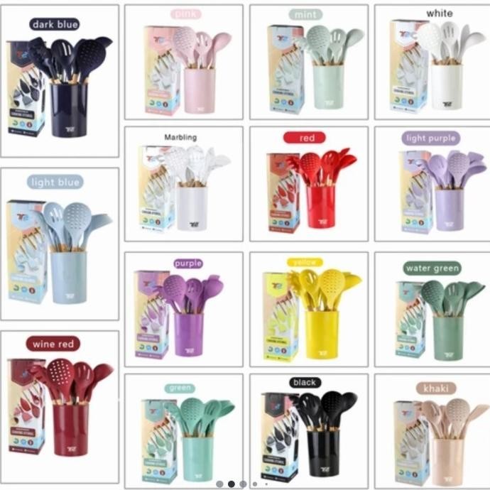 (BISA COD) TRITU SUTIL SET SPATULA SILIKON TERMURAH ORIGINAL