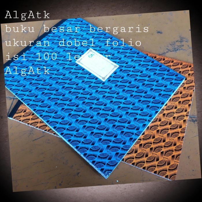 

Buku Besar Bergaris Ukuran Dobel Folio.